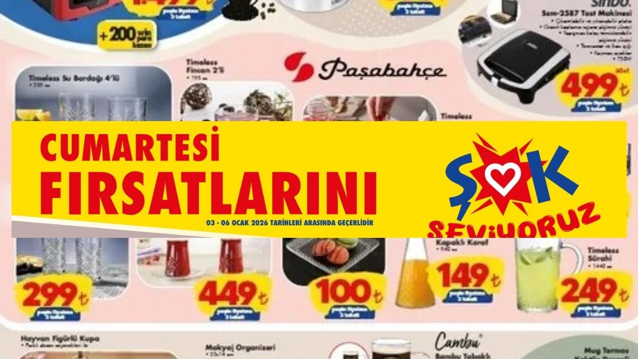 ŞOK’ta Etiketler Değişti: Yüzlerce Üründe Cumartesi İndirimi
